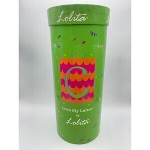 LOLITA Wine Glass "Love My Letter C" Original Gift Box 15 oz 9" tall Hand